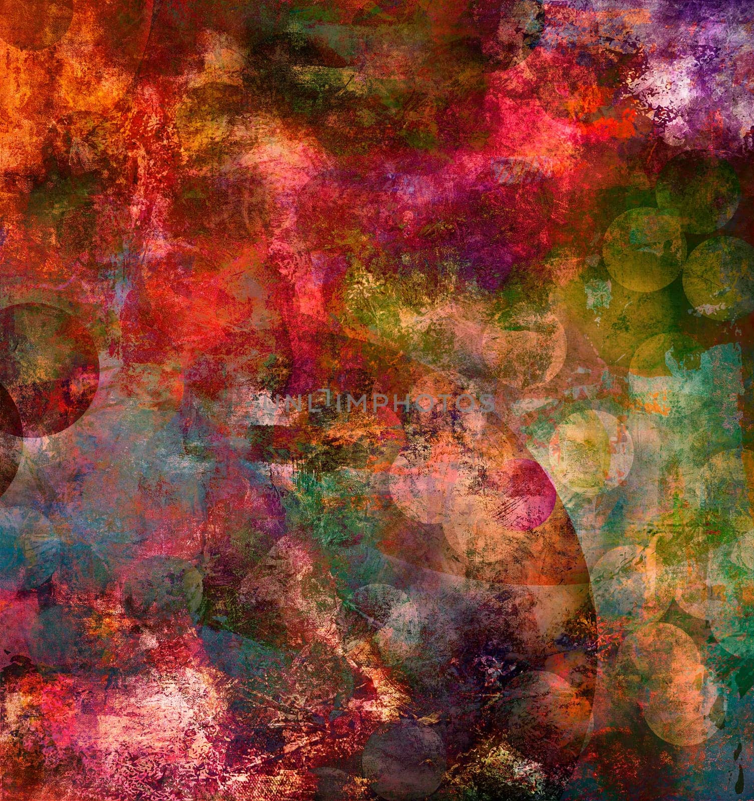 Mixed Media Collage - Abstract Background