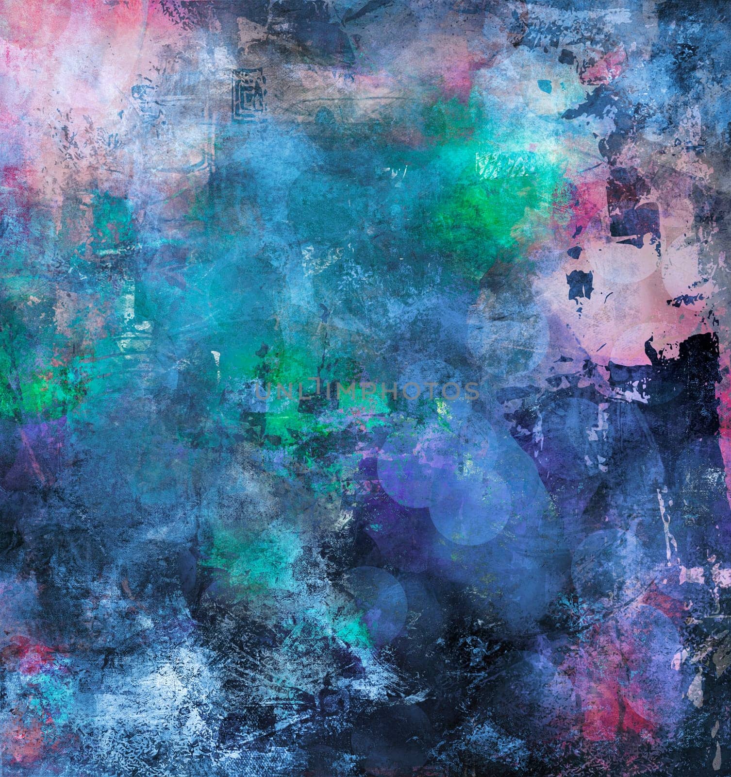 Mixed Media Collage - Abstract Background