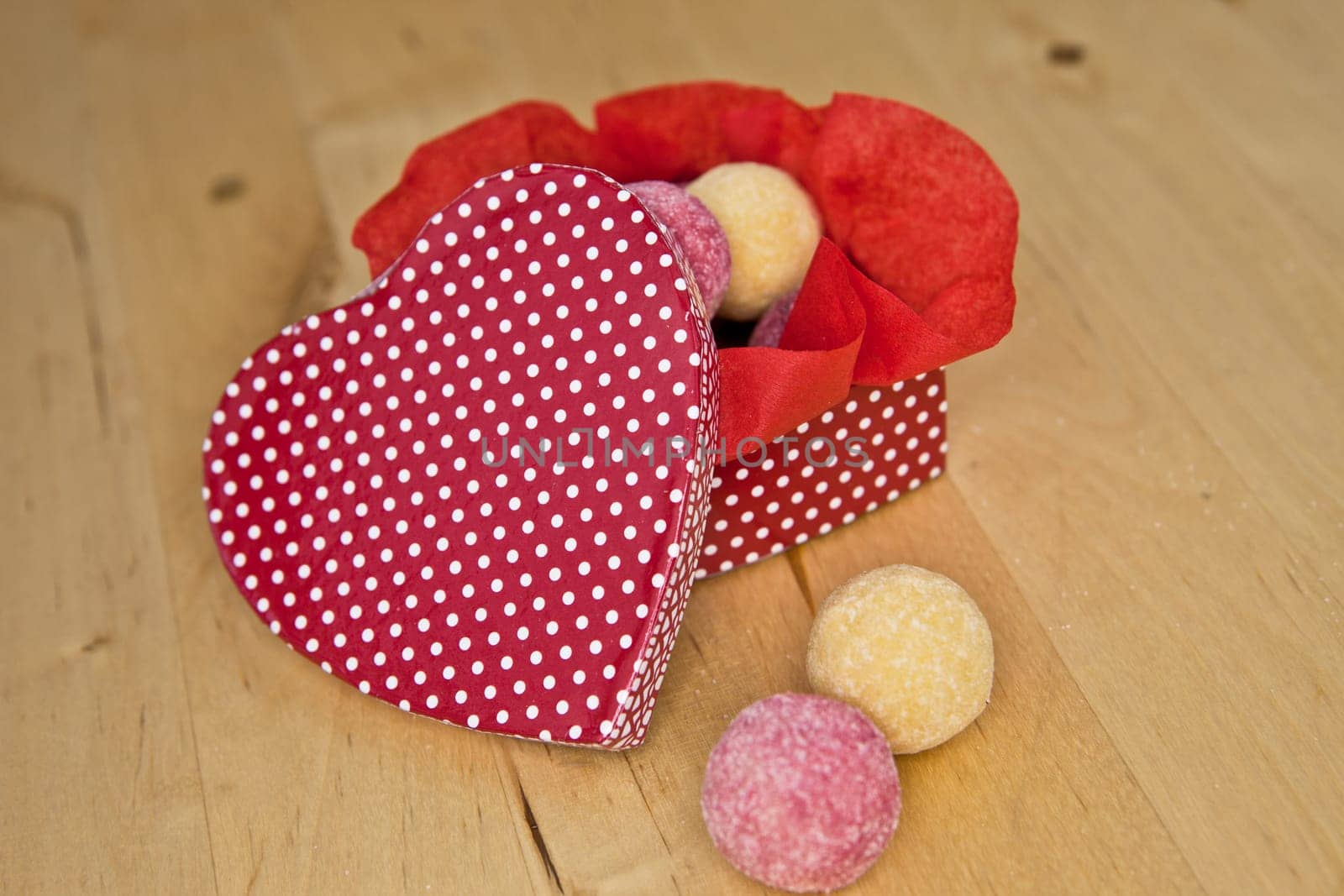 Truffles in Herzschaffchtel