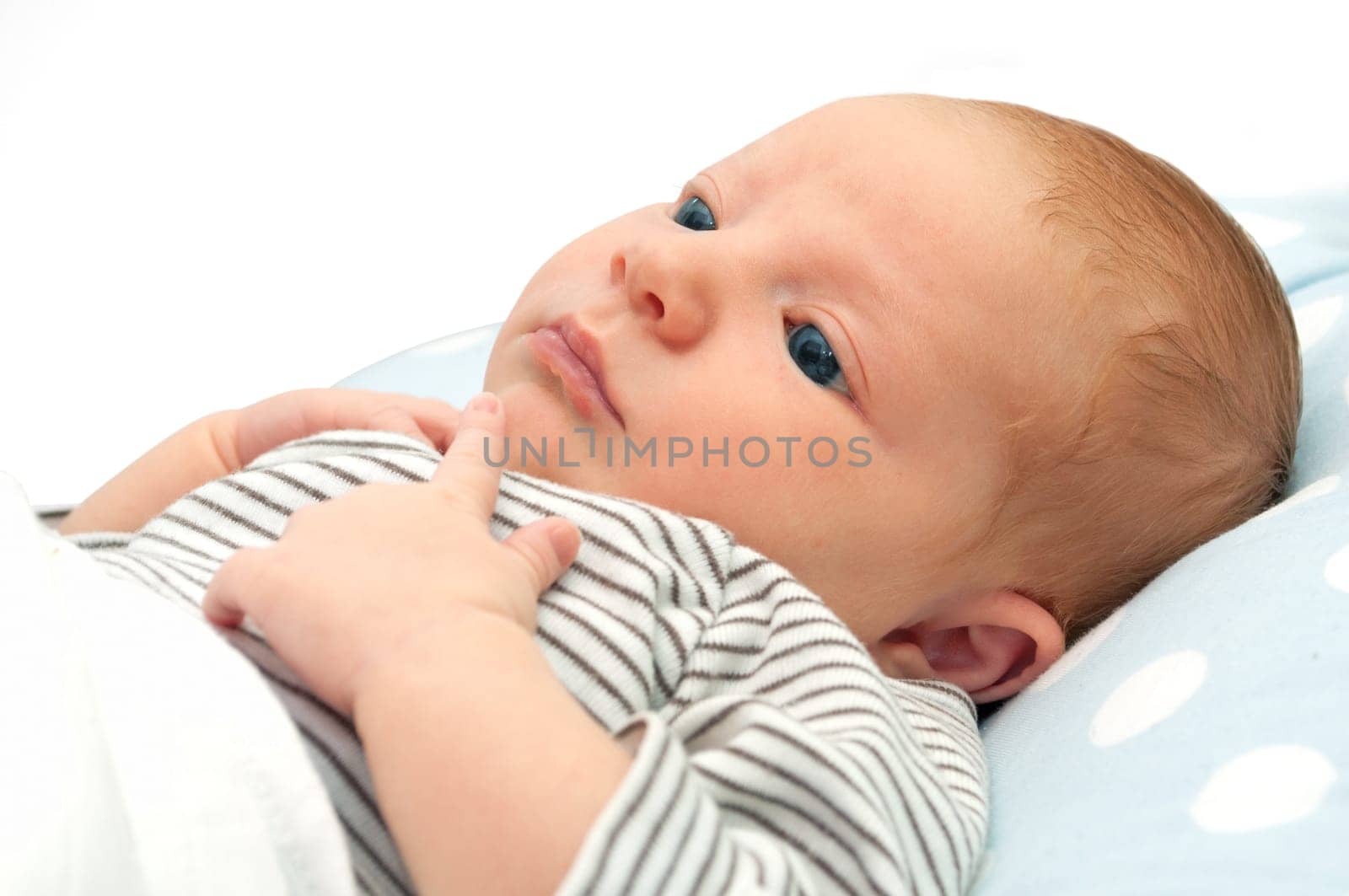 Newborn Baby With Open Eyes