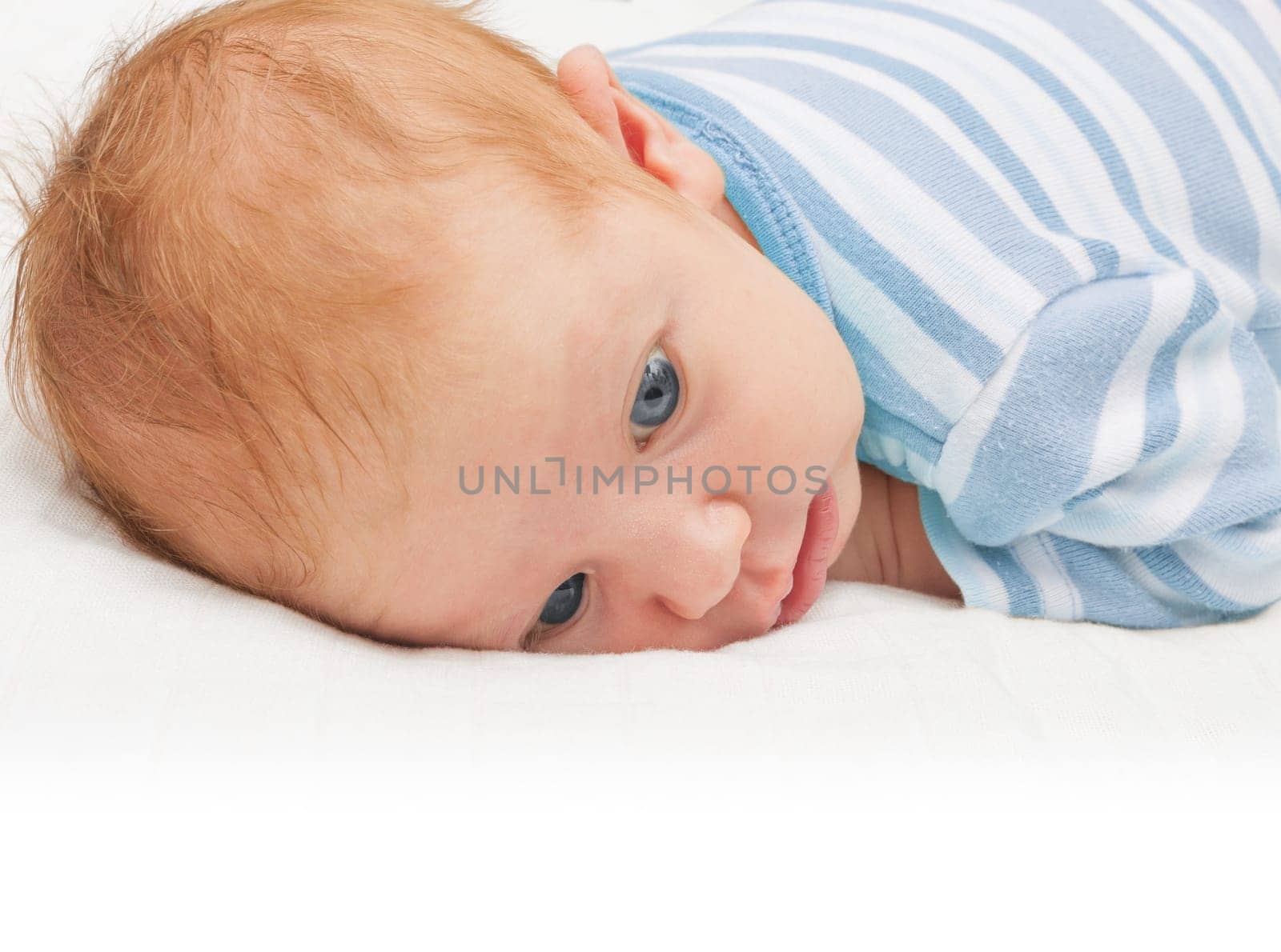 Newborn Baby With Open Eyes