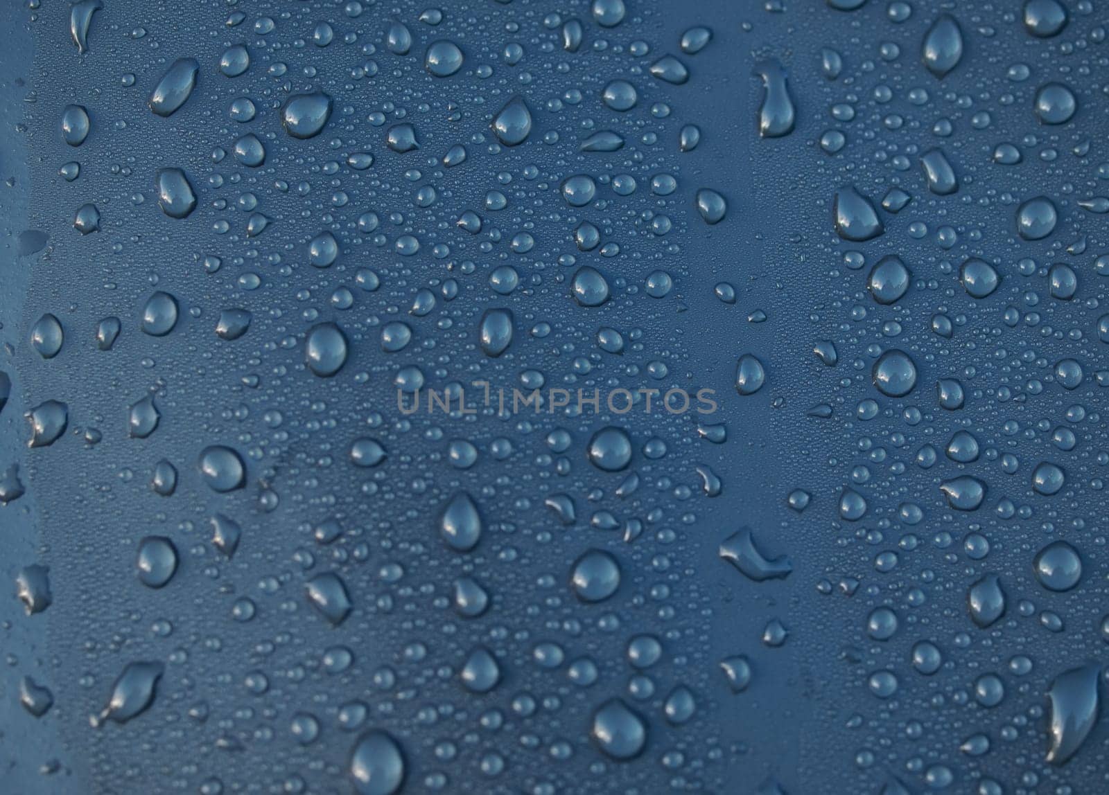 water drops on blue background background