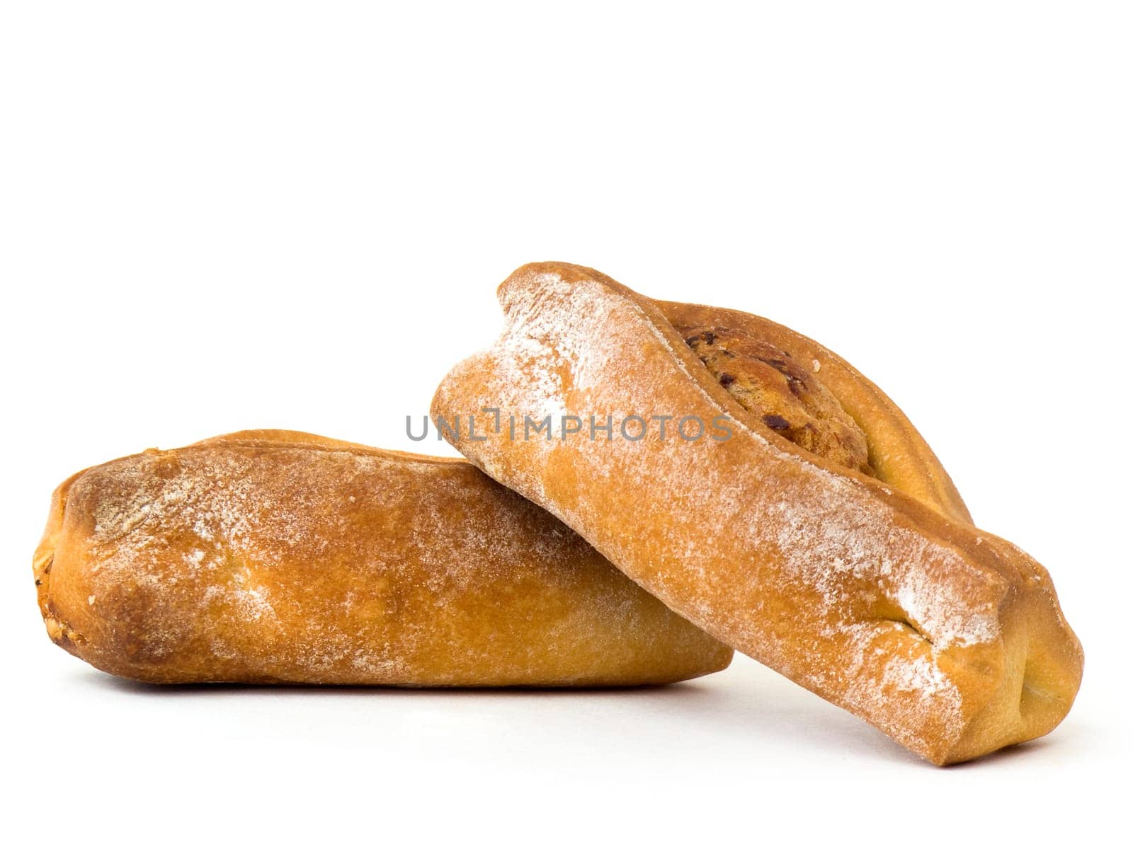 Two greek mini Peinirli isolated on white background