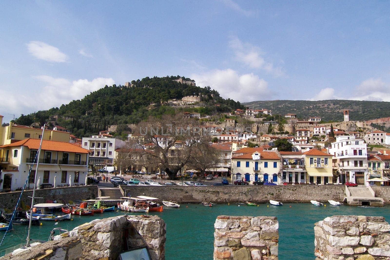 A view from the castle in Naypaktos of Greece