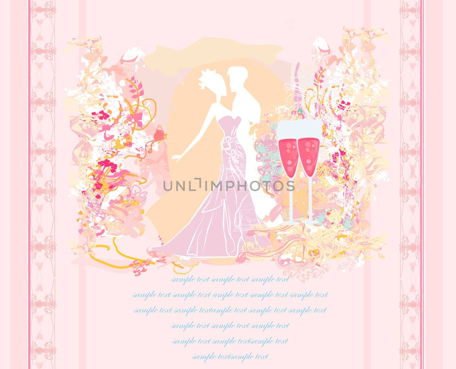 Ballroom dancers - invitation
