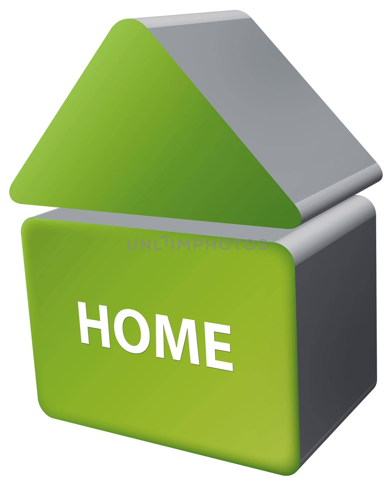 Symbolic representation of our green home in future.