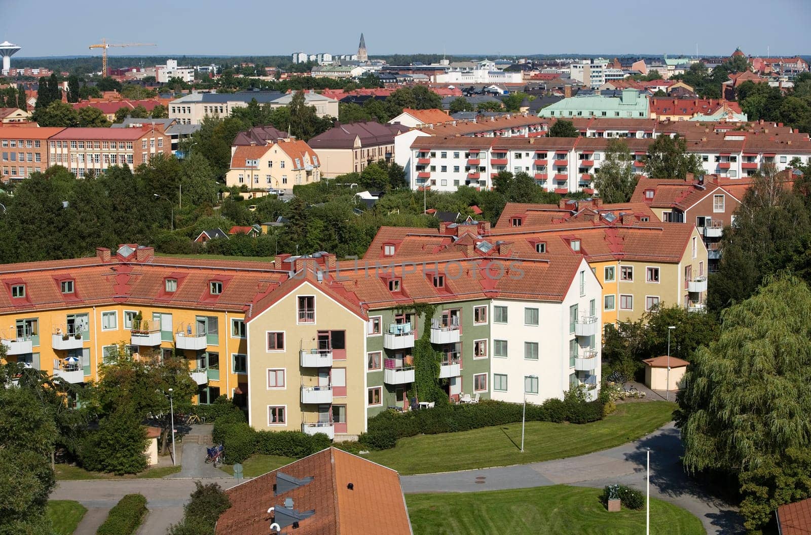 Residential District from high angle view