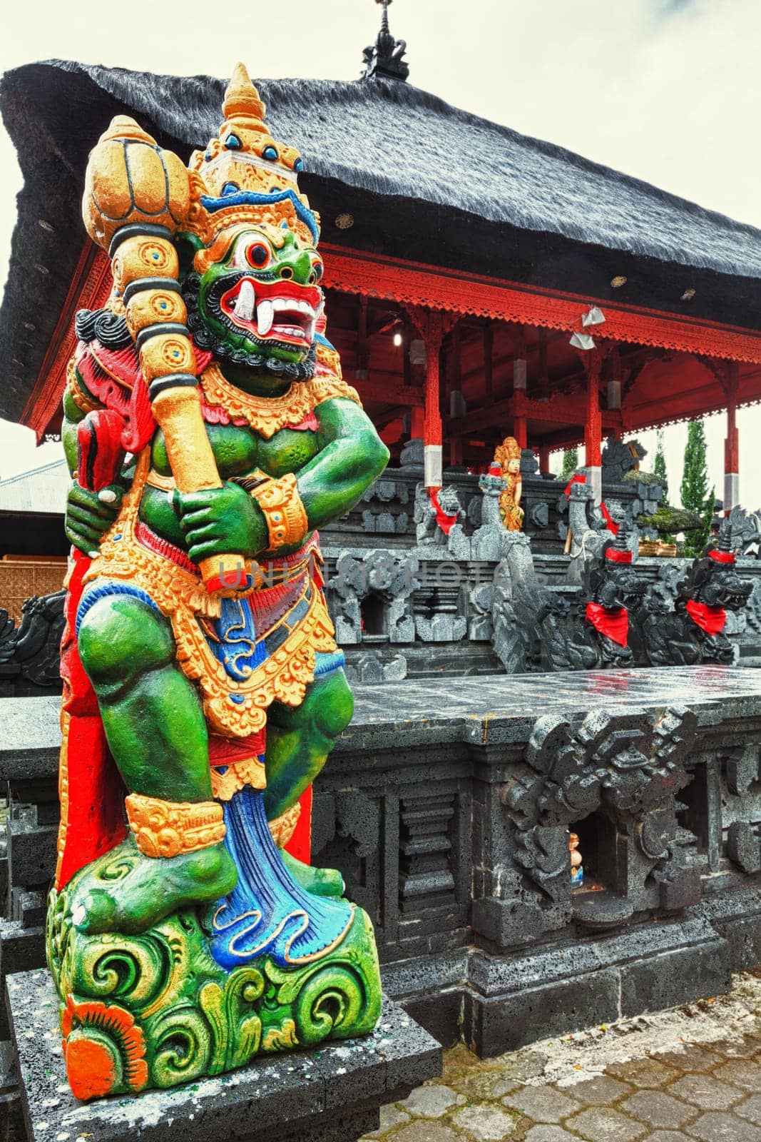 Dvarapala in Hindu temple. Central Bali. Indonesia