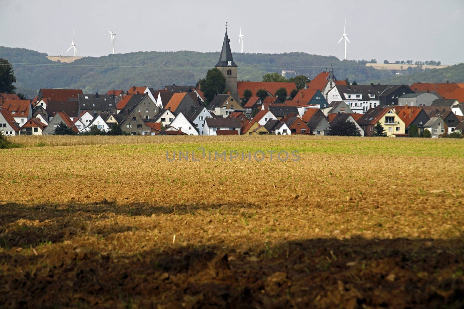 View of Barntrup from the cemetery