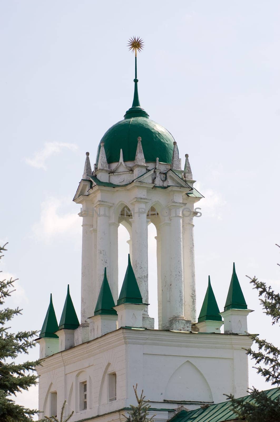 Spaso-Yakovlevsky Monastery situated to the left from the Rostov kremlin on the Rostov's outskirts