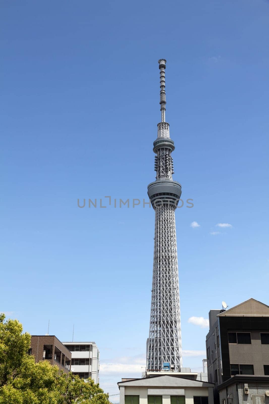 A radio/television broadcast and communications tower