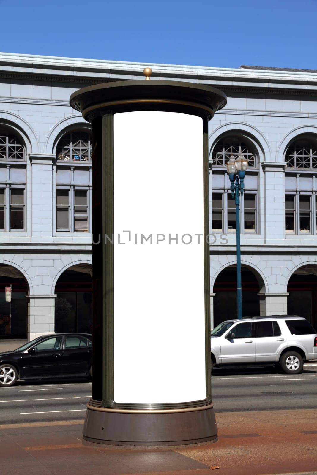 Vintage blank billboard – clipping path included