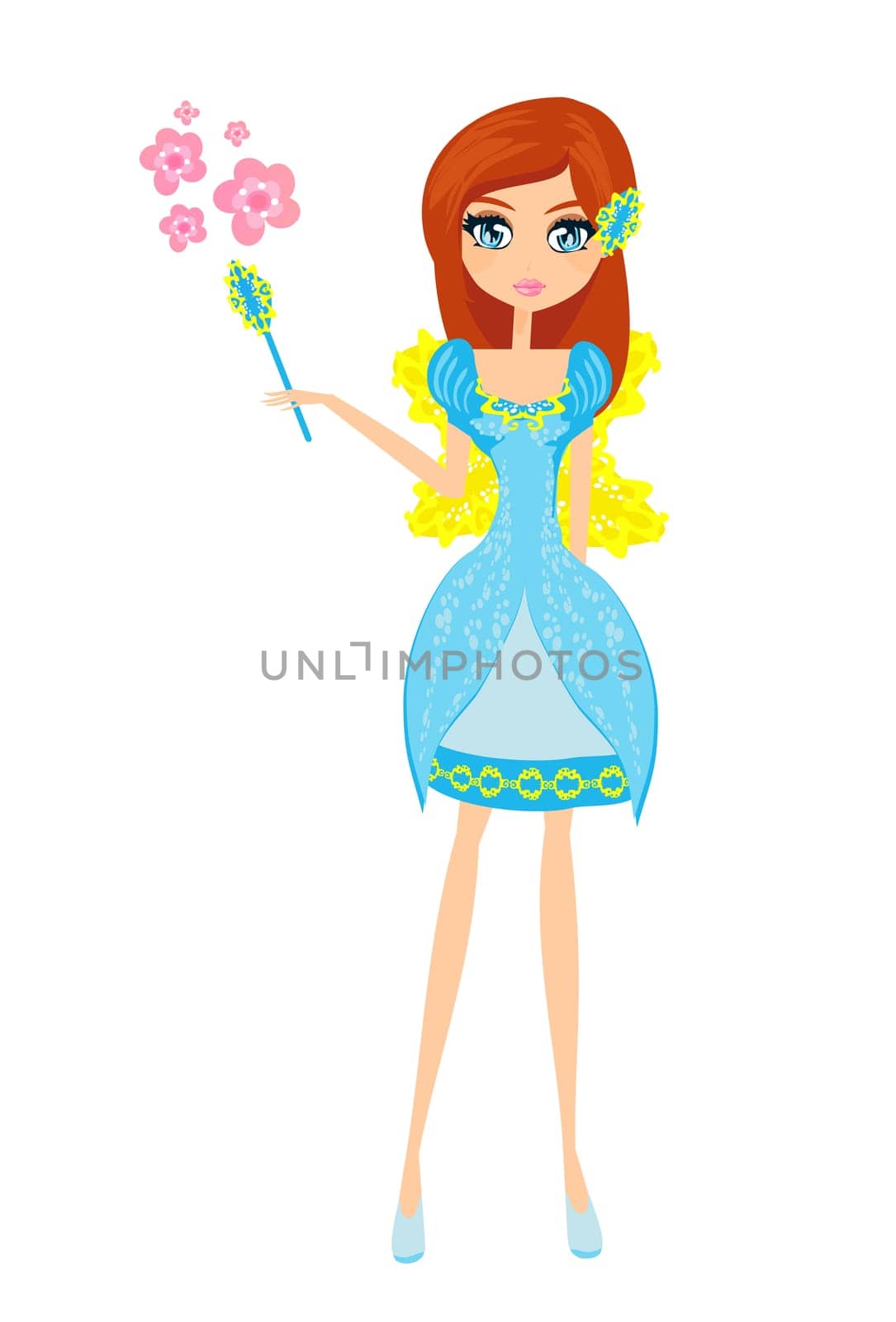 beautiful fairy vector graphic