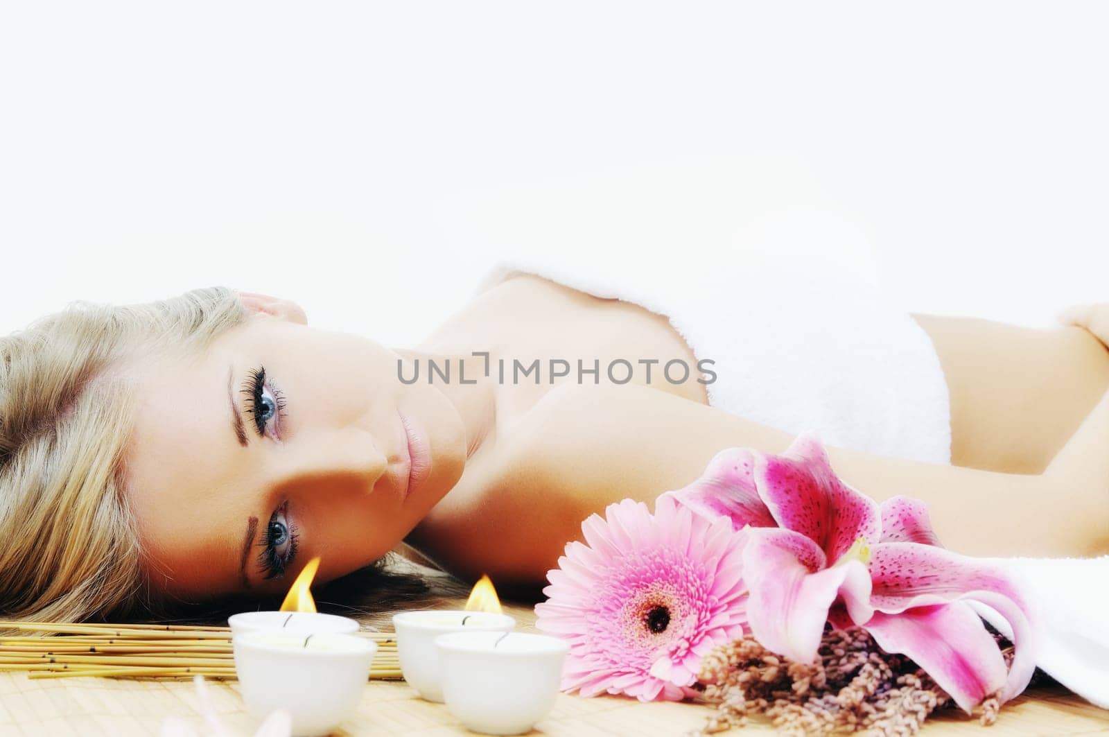 young healthy woman in wellness and spa studio have Massage