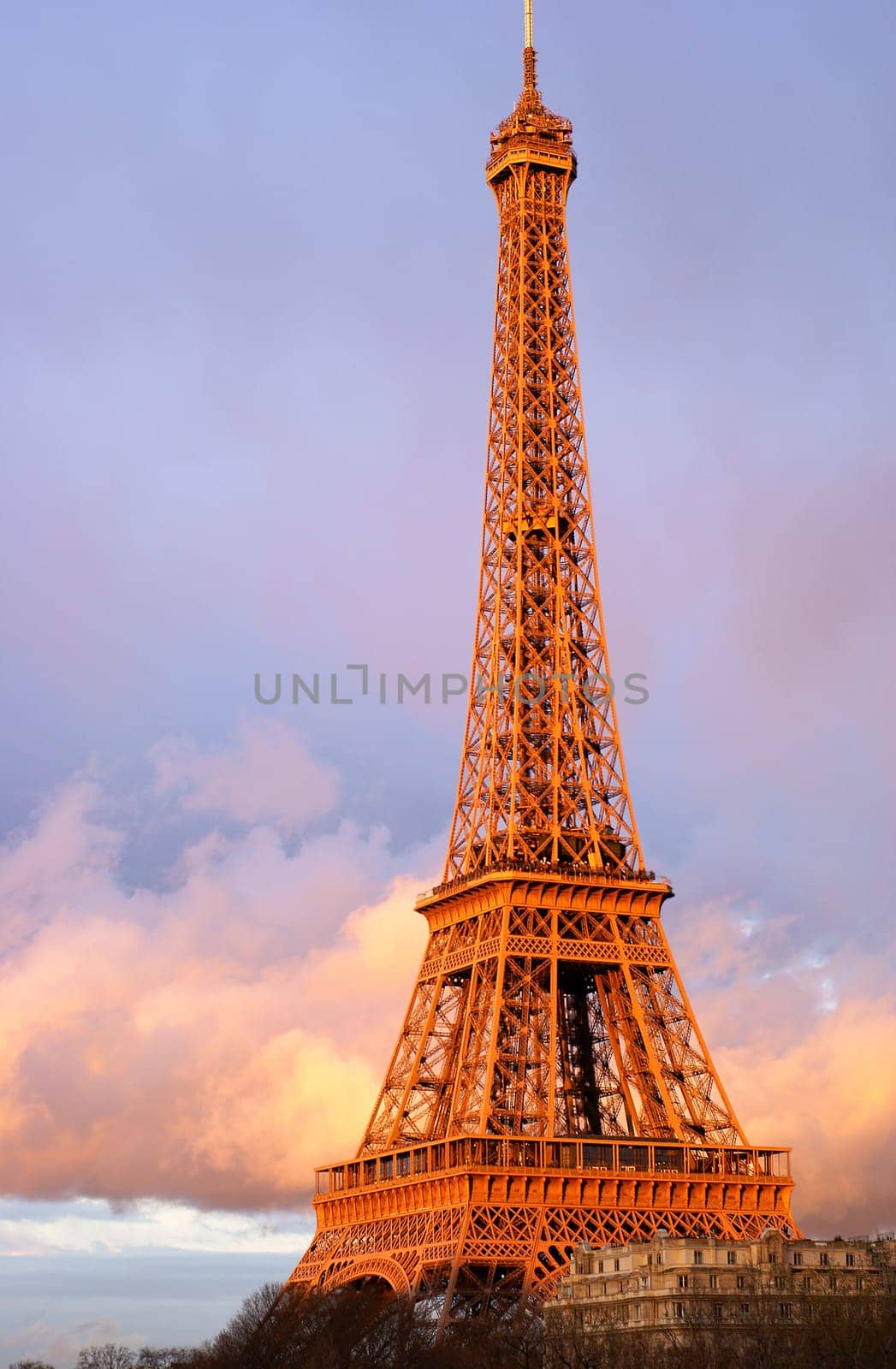 The Eiffel tower in Paris, France