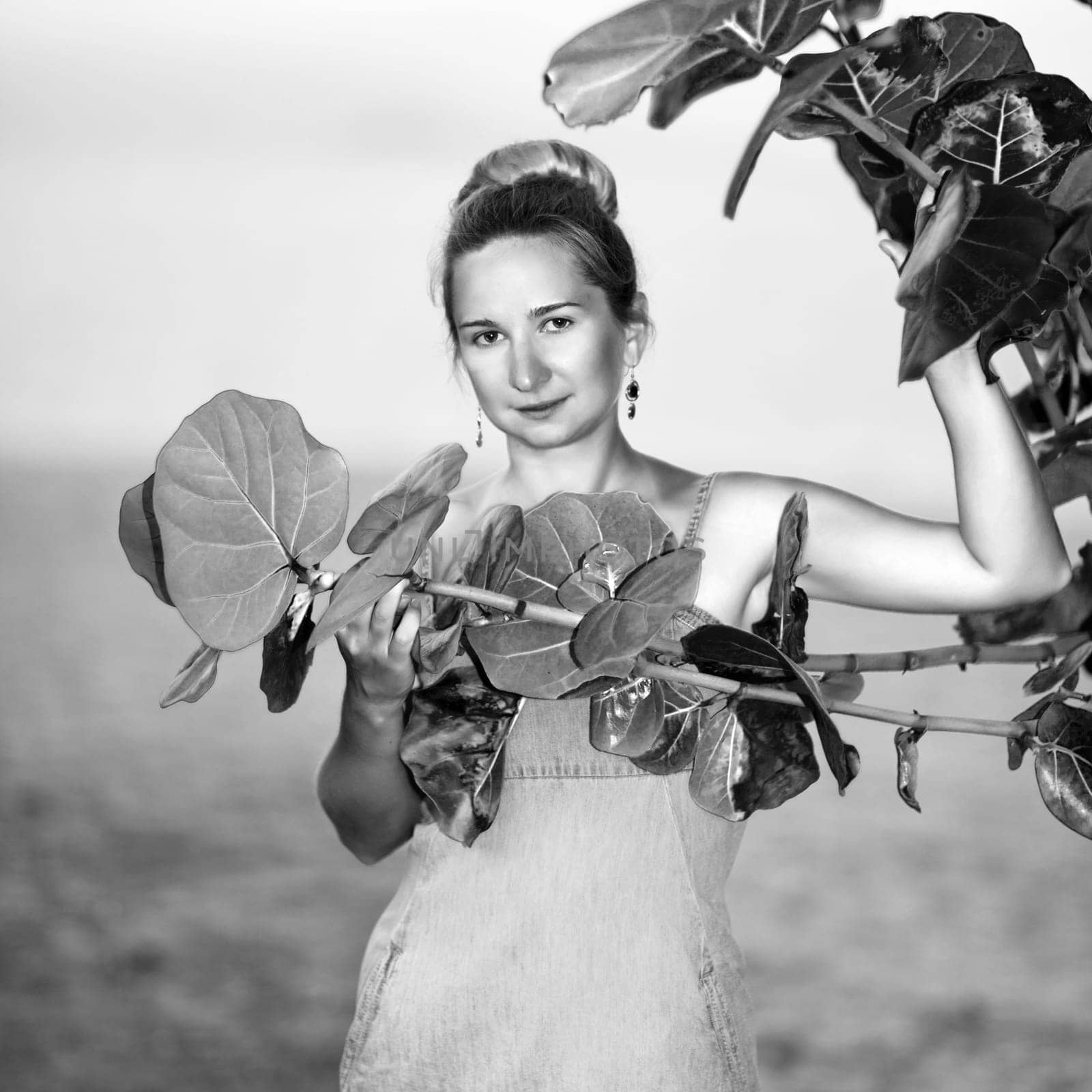 Outdoor portrait of a young woman