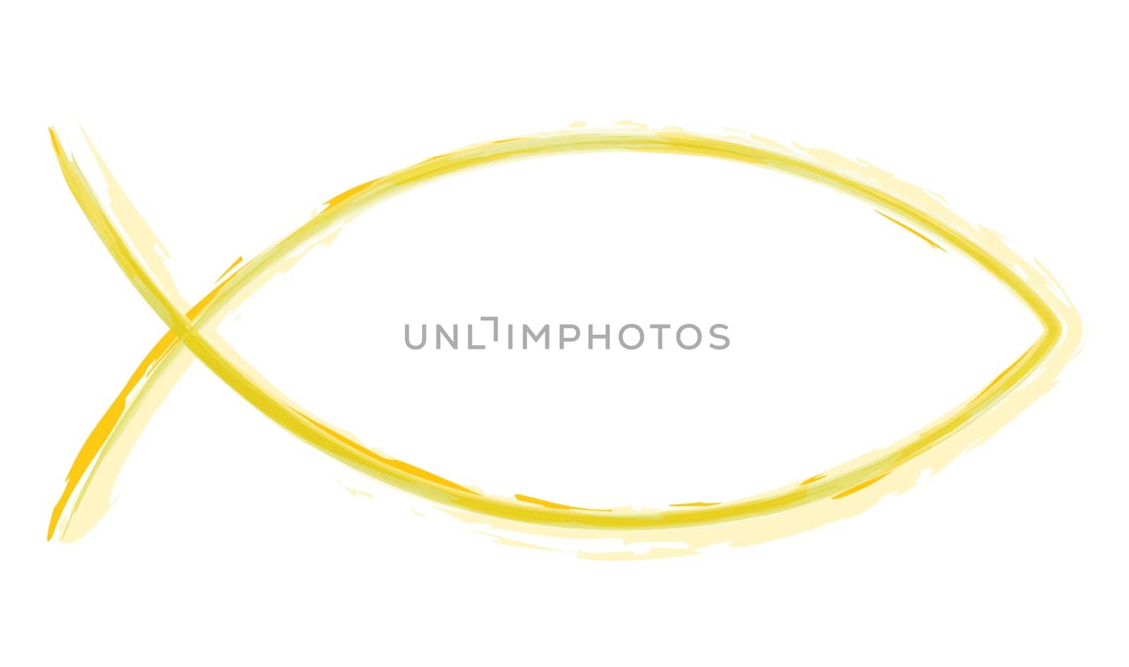 AquaralI - Ichthys Yellow - Abstract Fish Icon