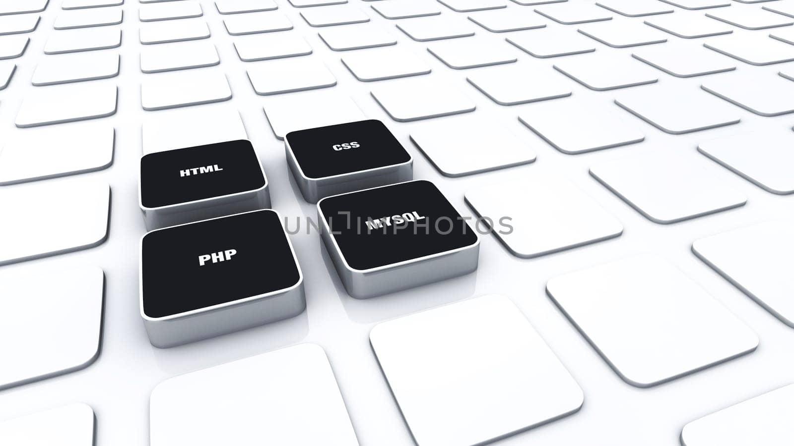 3D Pads Black - HTML CSS PHP MYSQL 3