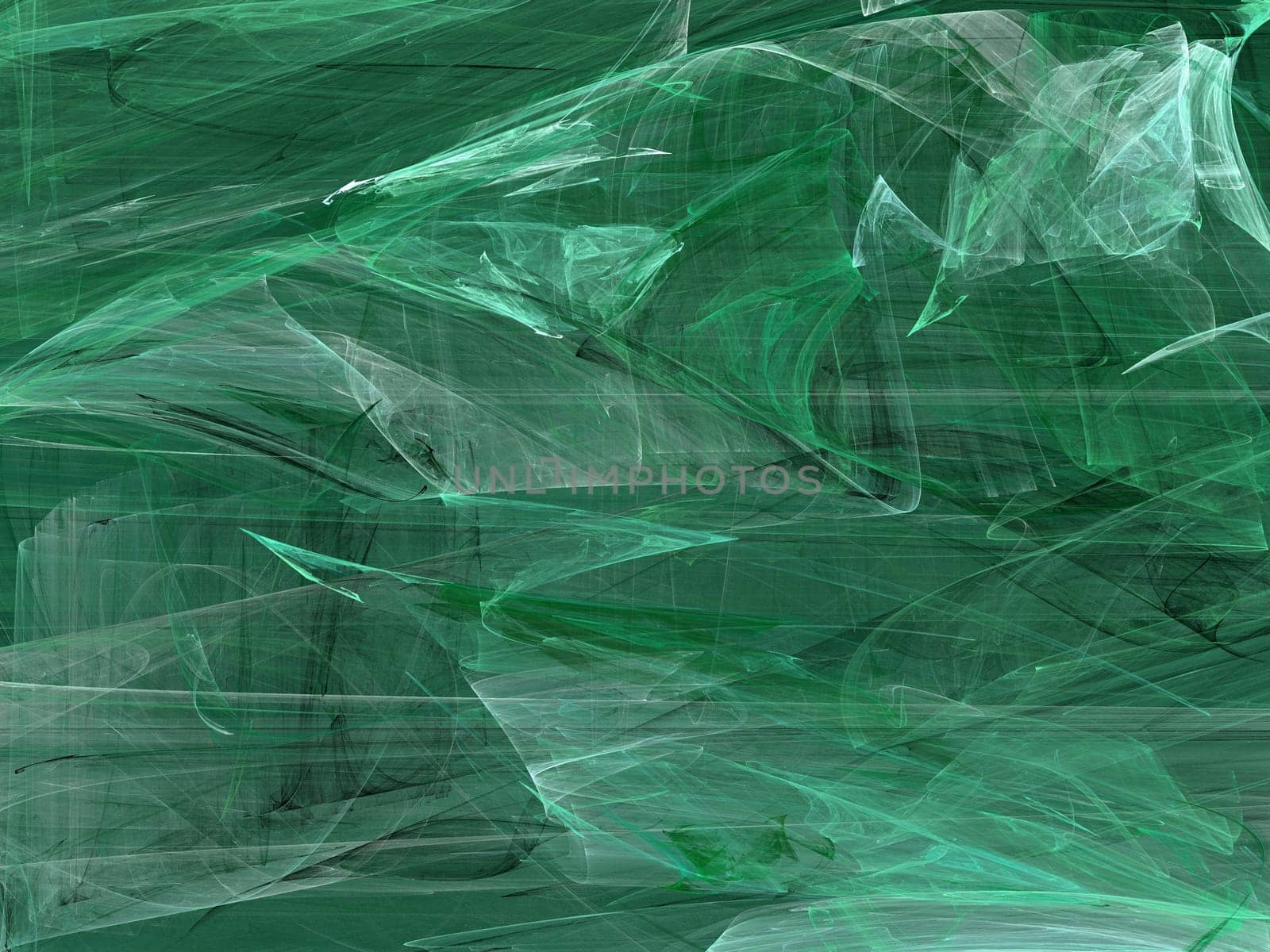 Grunge splotchy, random fractal pattern in greens.