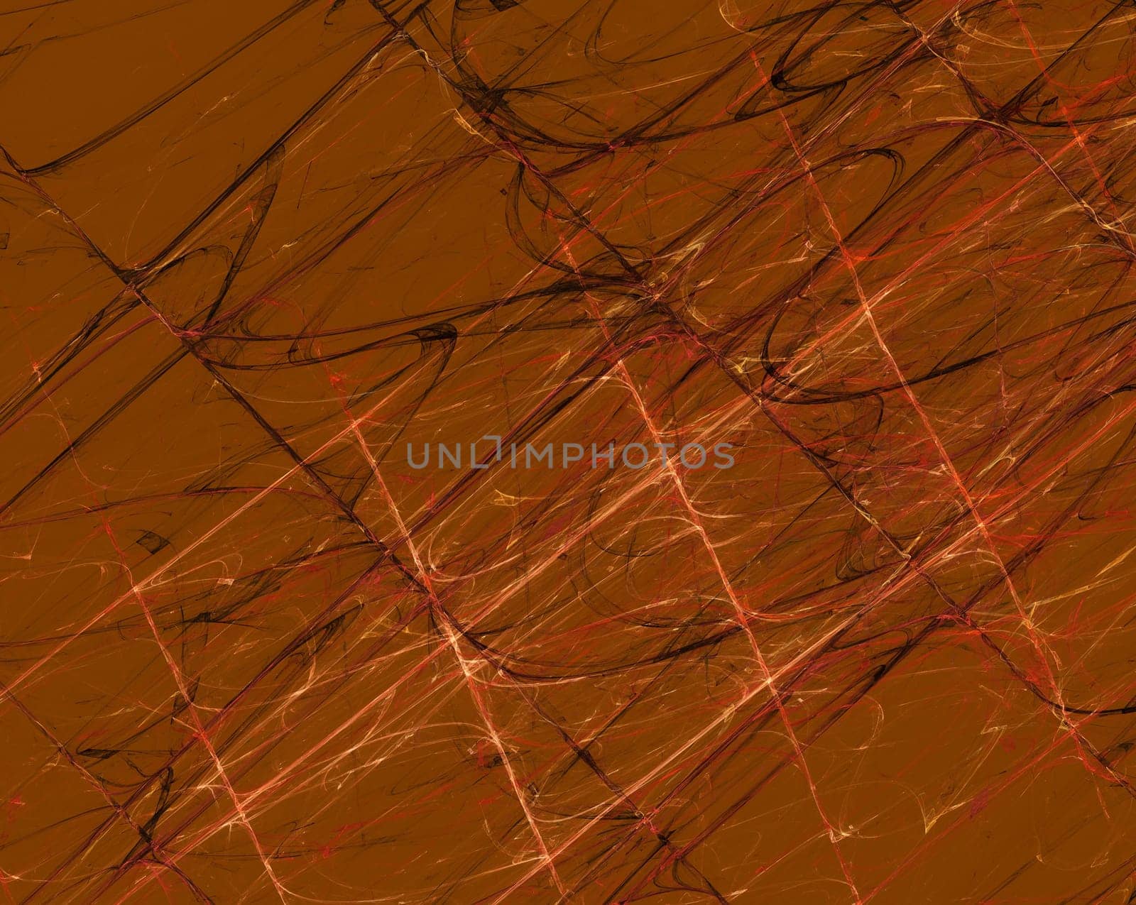 Burnt orange and brown grunge fractal pattern that looks like sloppy painting