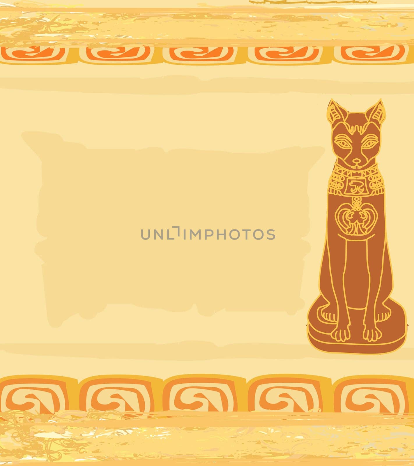 Stylized Egyptian cat
