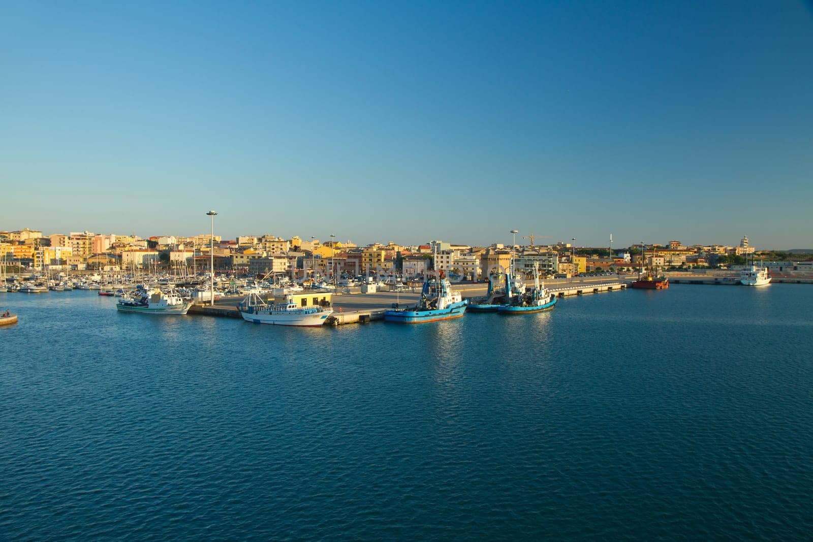 a view of Porto Torres, Sardegna, italy