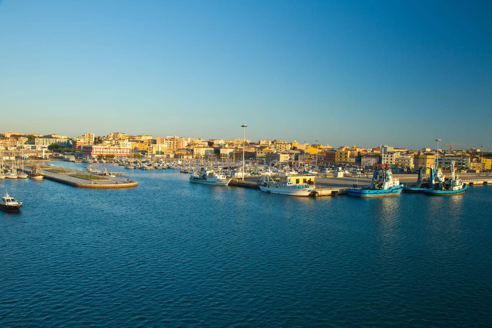 a view of Porto Torres, Sardegna, italy