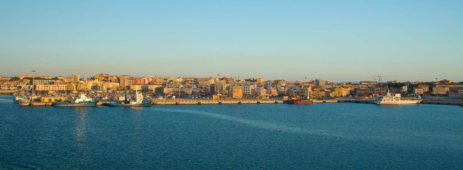 a view of Porto Torres, Sardegna, italy