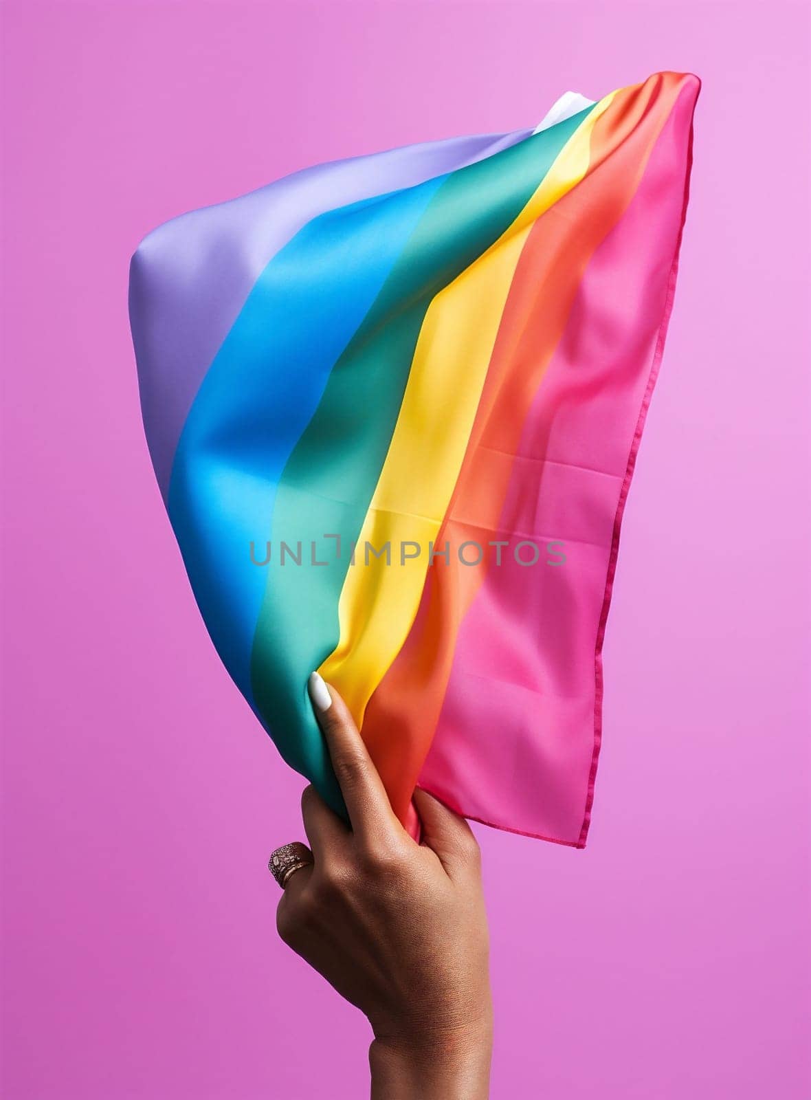 Gay homosexual pride lgbt lgbtq gender rainbow symbol freedom flag by Vichizh