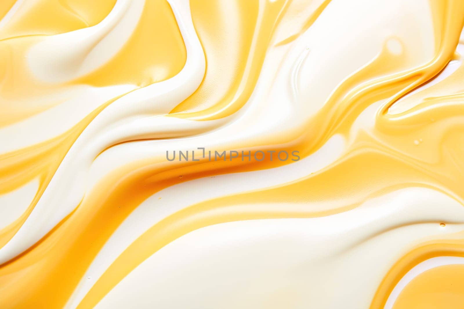 Whipped cream with caramel. High quality photo
