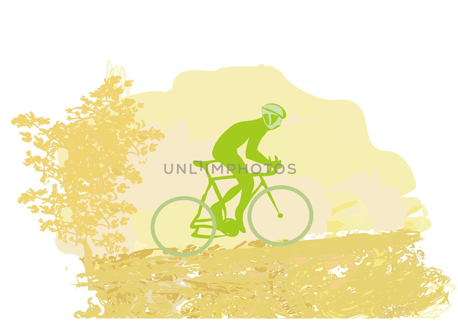 Cycling Grunge Poster Template vector