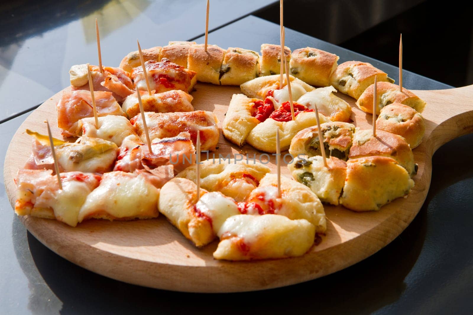 pizza with vegetables and cheese