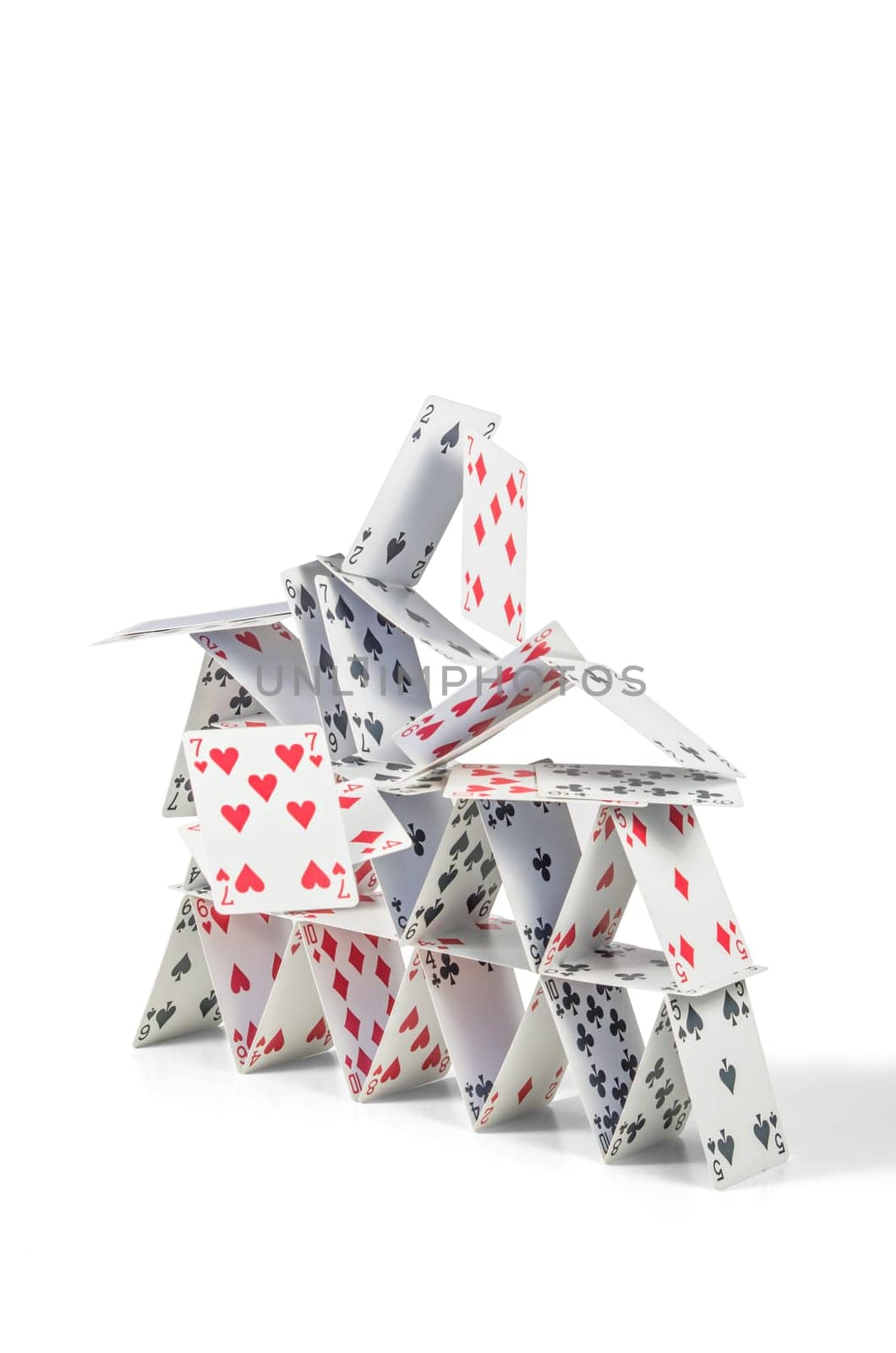 collapsing house of cards