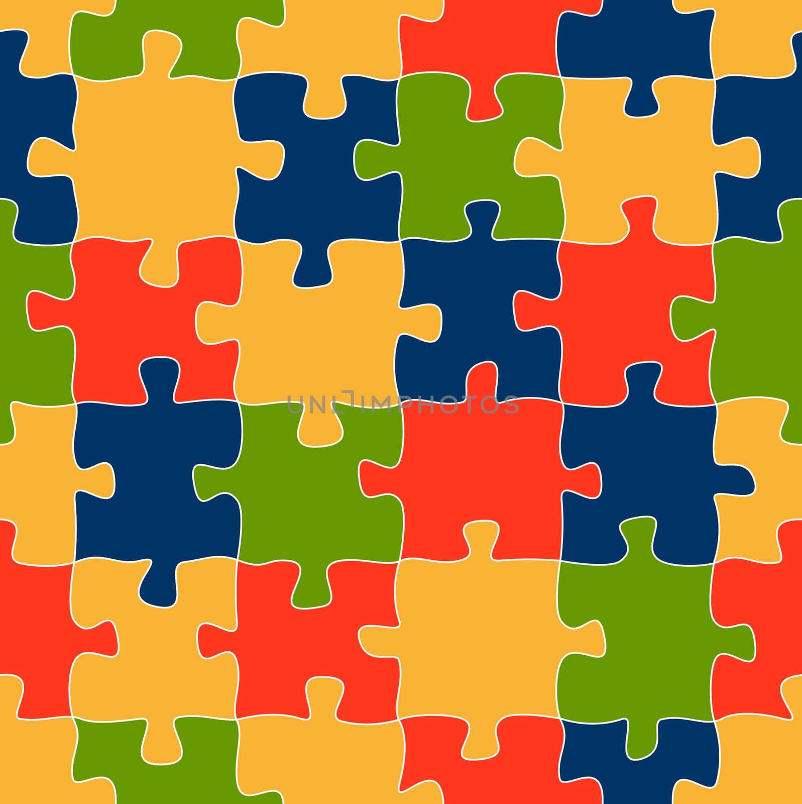 Puzzle Pattern Background COLORFUL - Endless
