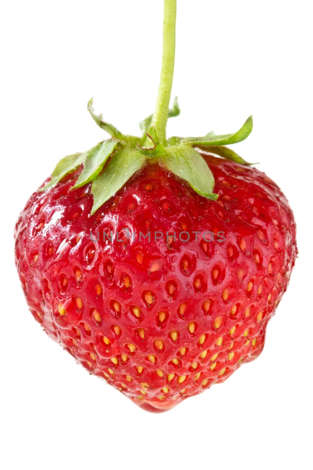 Red strawberries berry isolated on white background