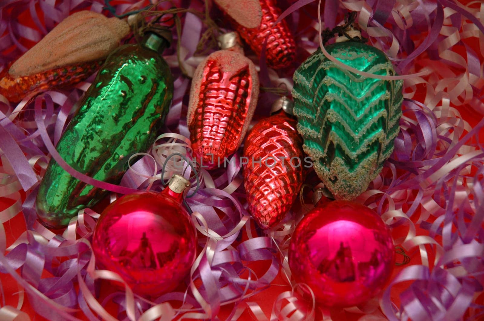 Various christmas decorations