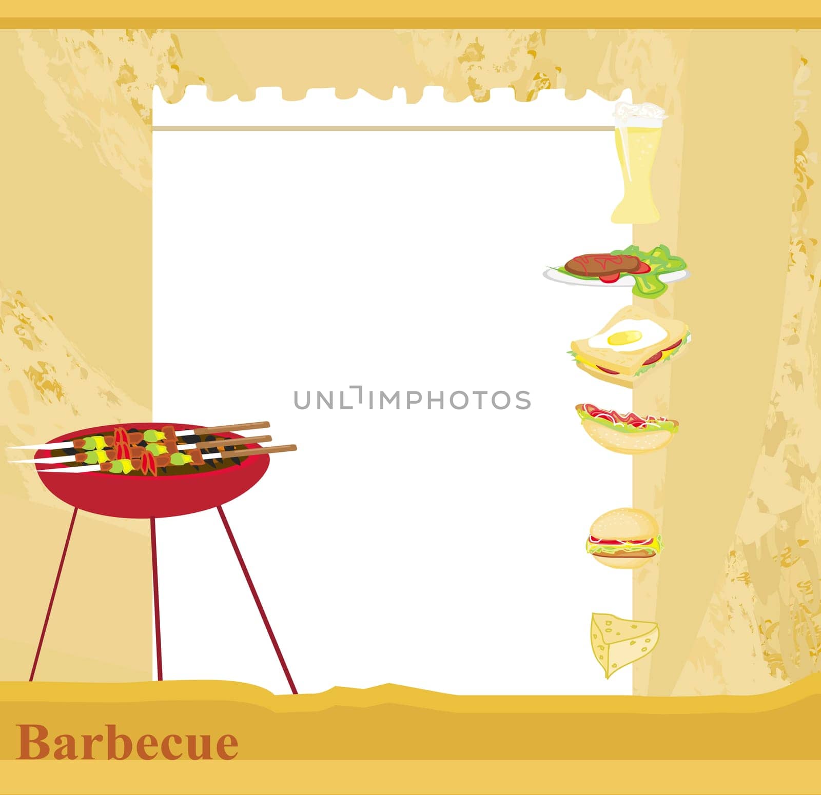 grunge Barbecue Party Invitation