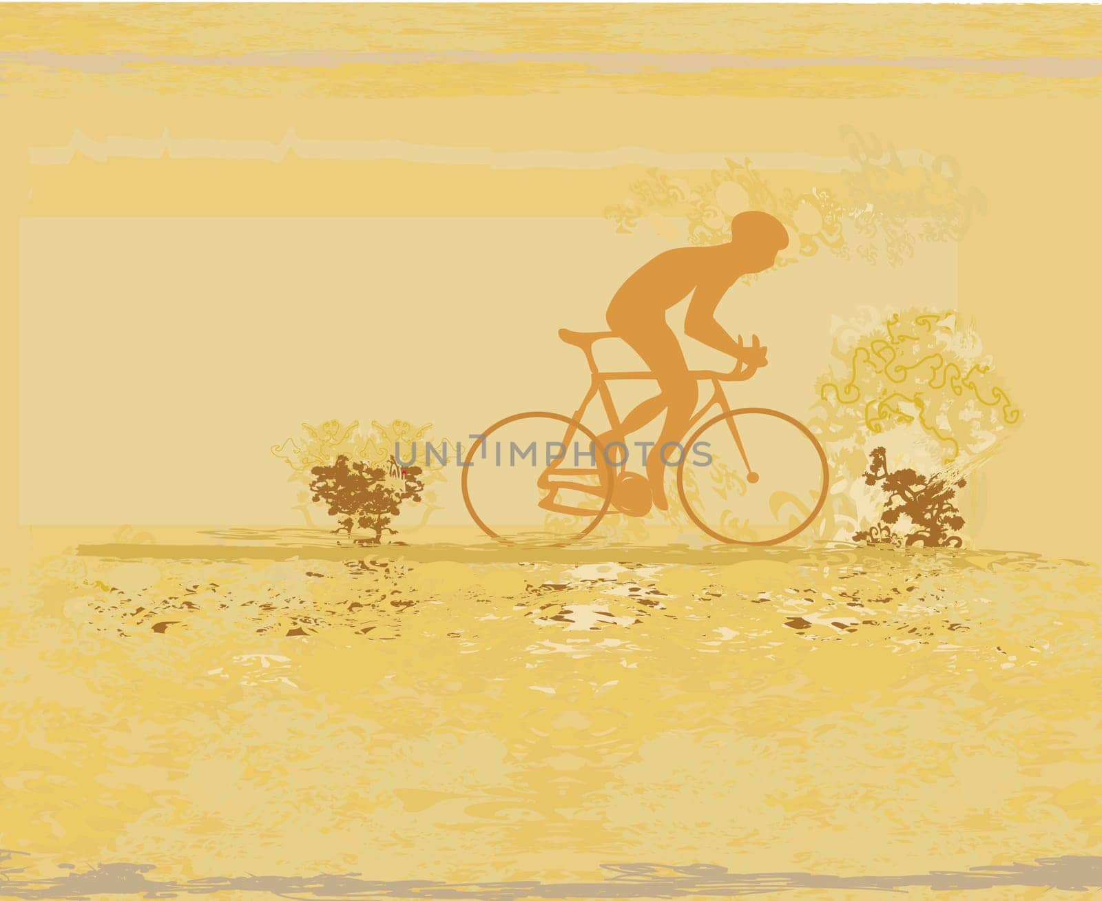 Cycling Grunge Poster Template vector