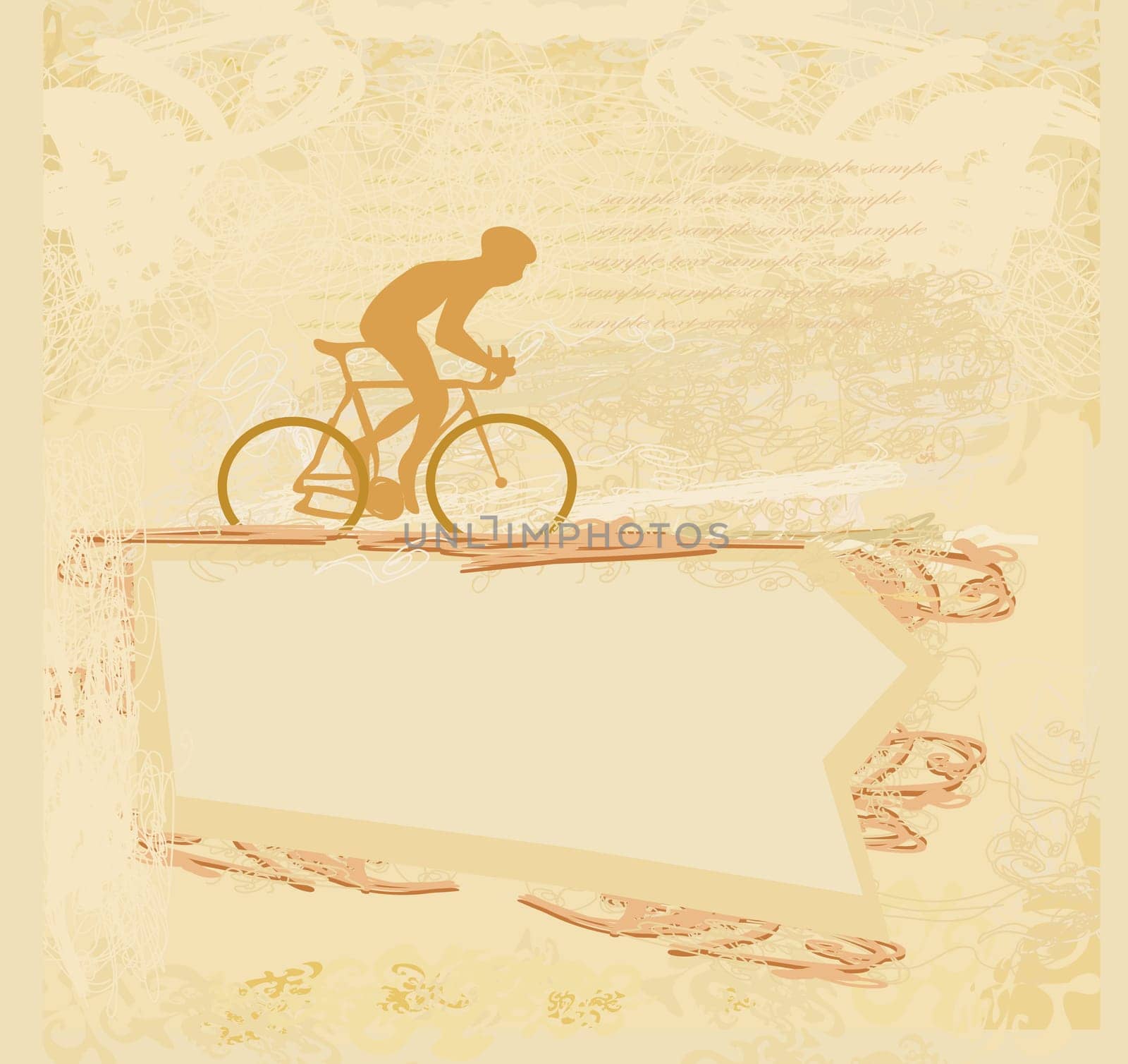 Cycling Grunge Poster Template vector