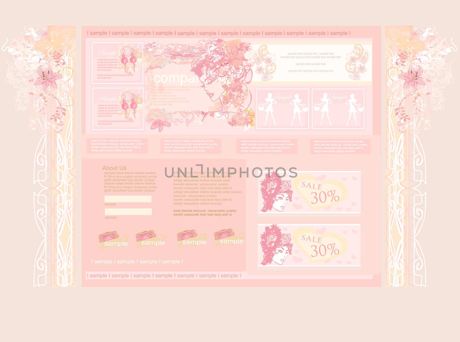 Fashion shopping Website template