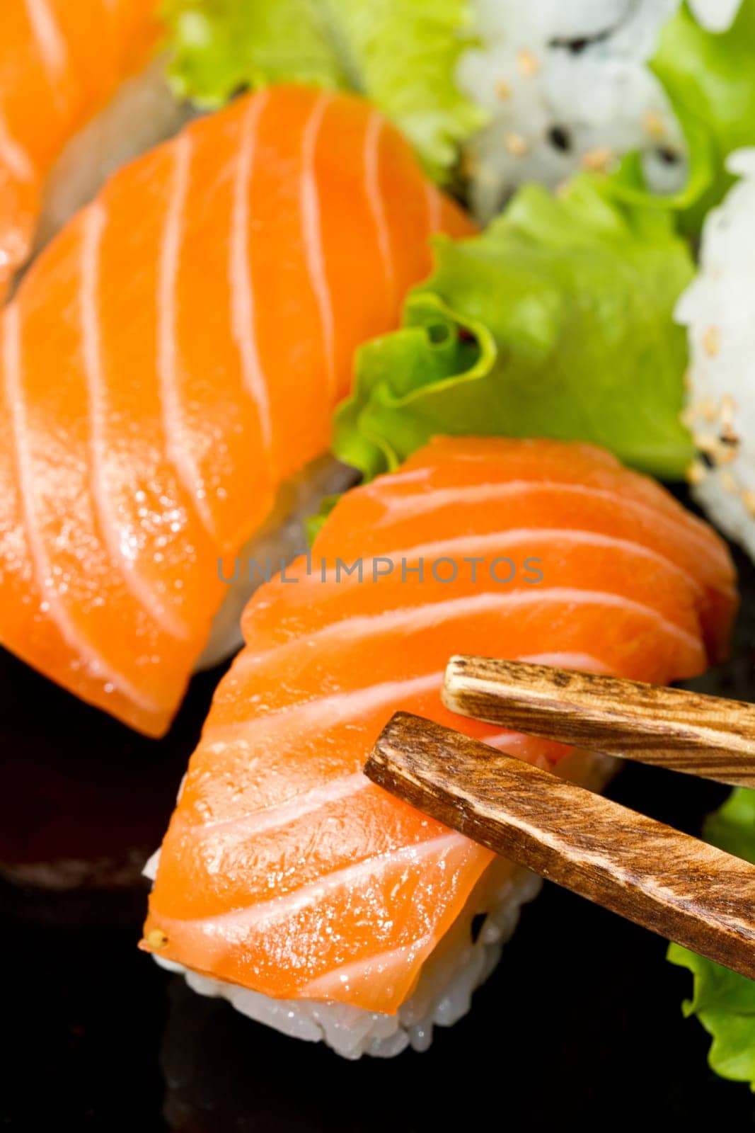 Sushi Set over black
