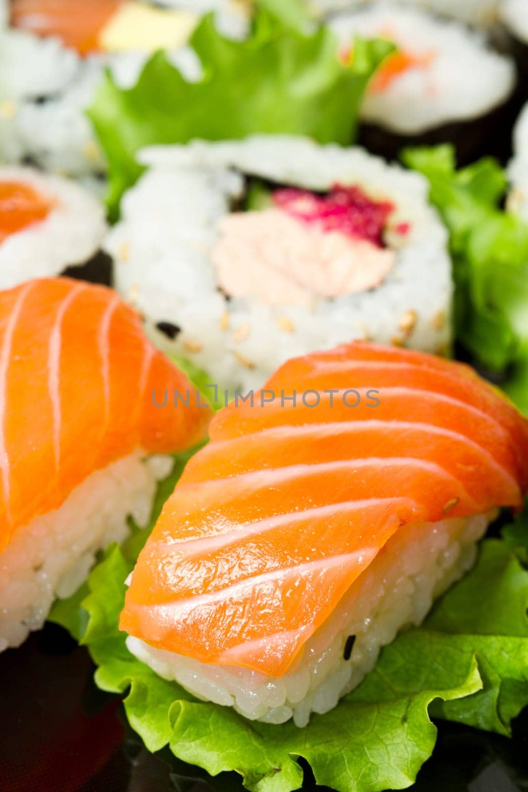 Sushi Set over black