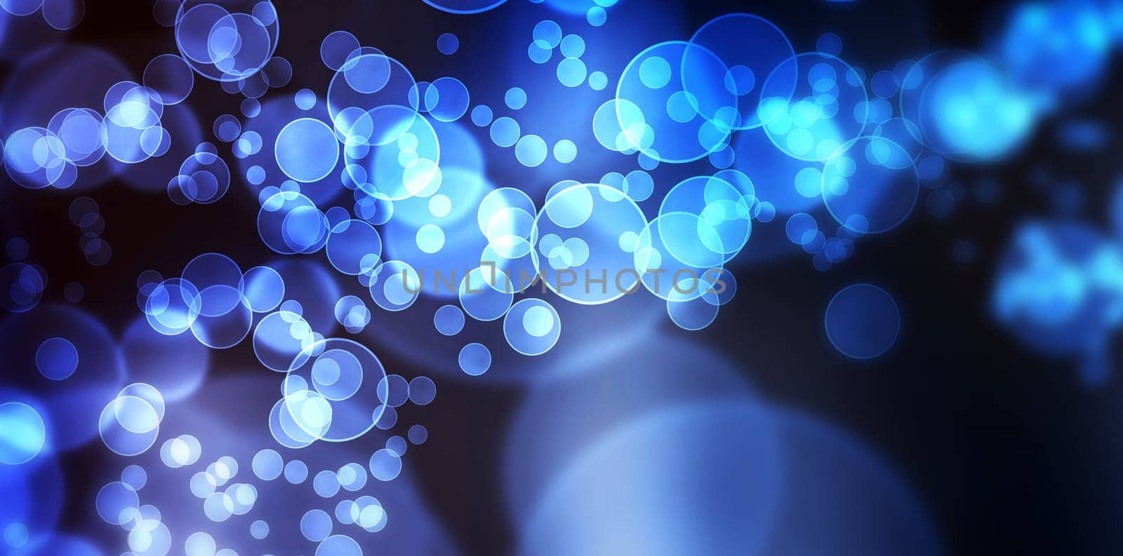 Blurred play of light blue