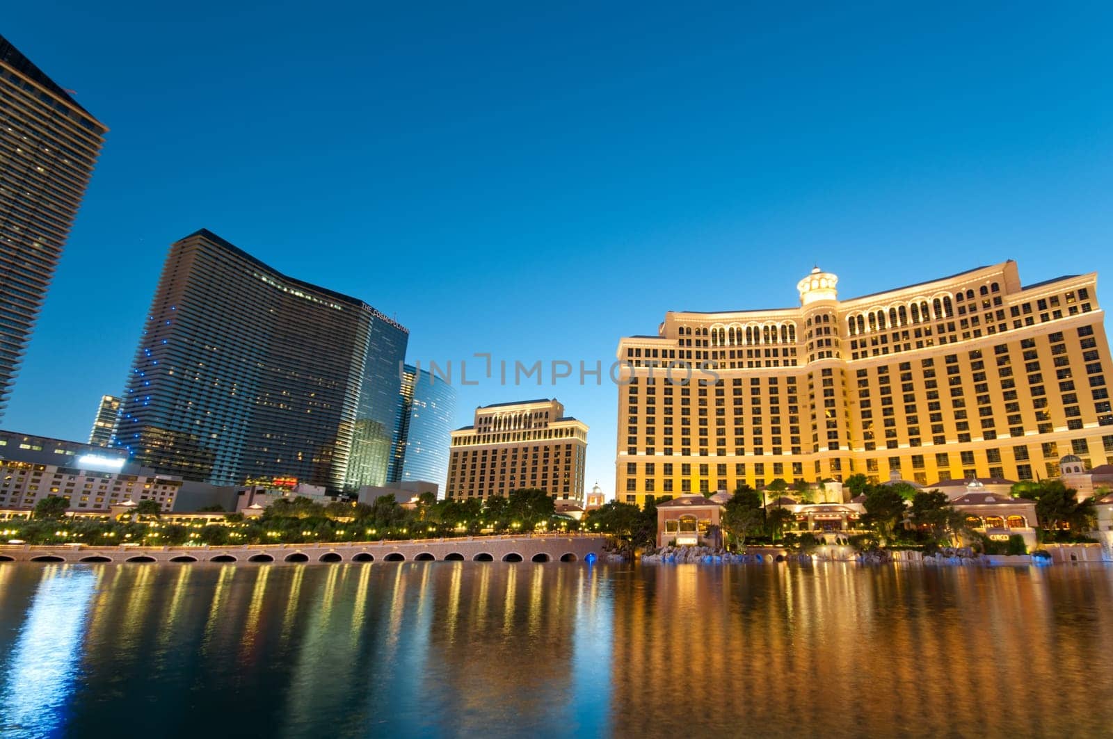 Las Vegas - 11 Sep 2010  - Bellagio Hotel Casino during sunset