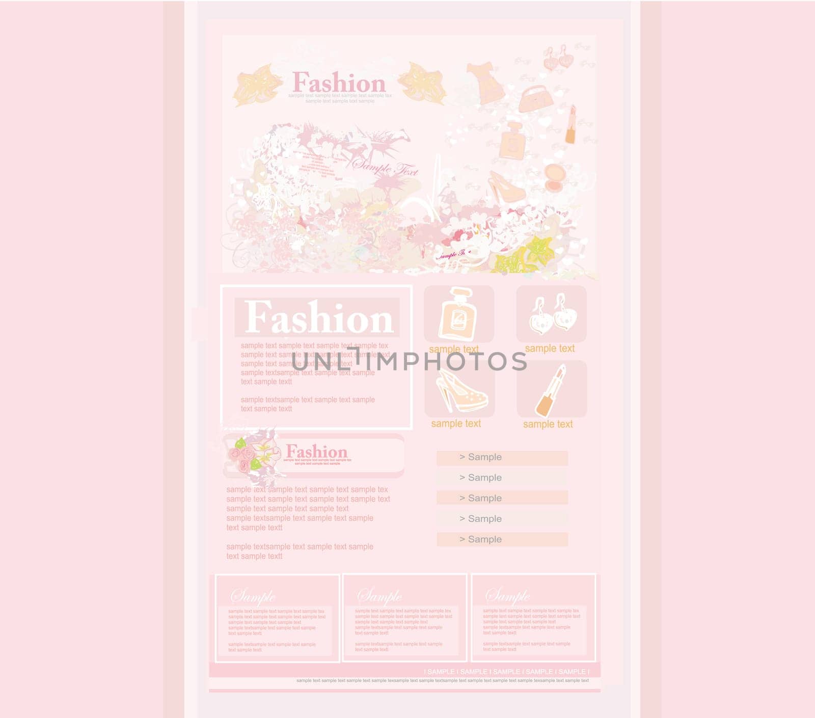 Fashion shopping Website template