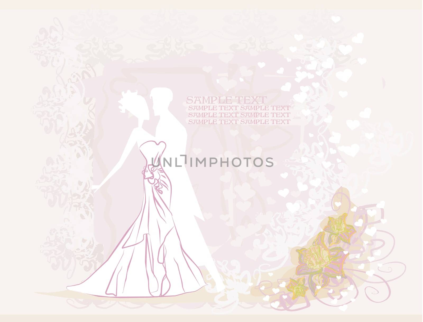 Ballroom dancers - invitation