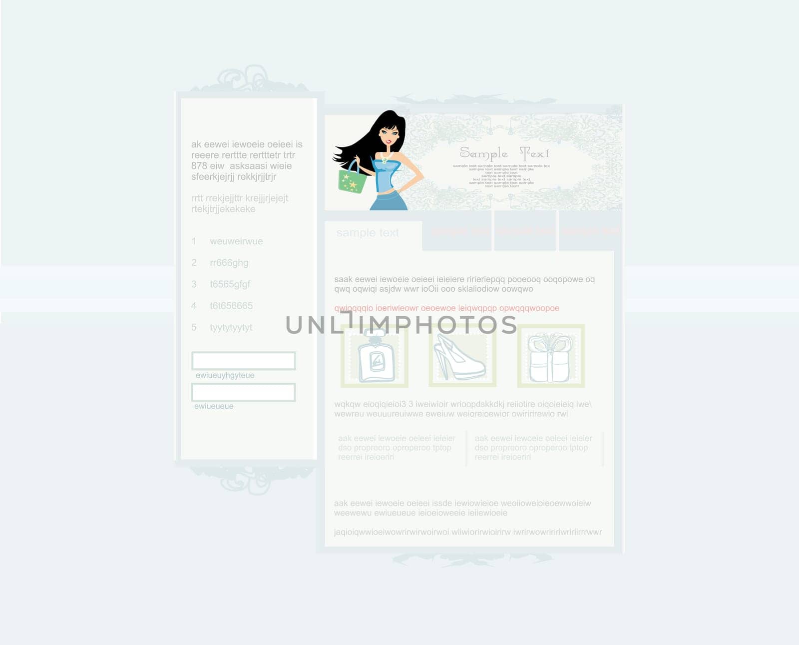 Fashion shopping Website template