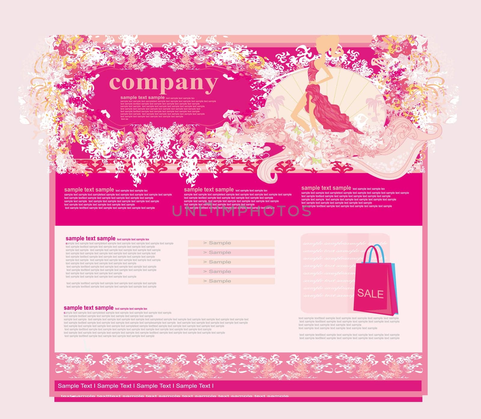 Fashion shopping Website template