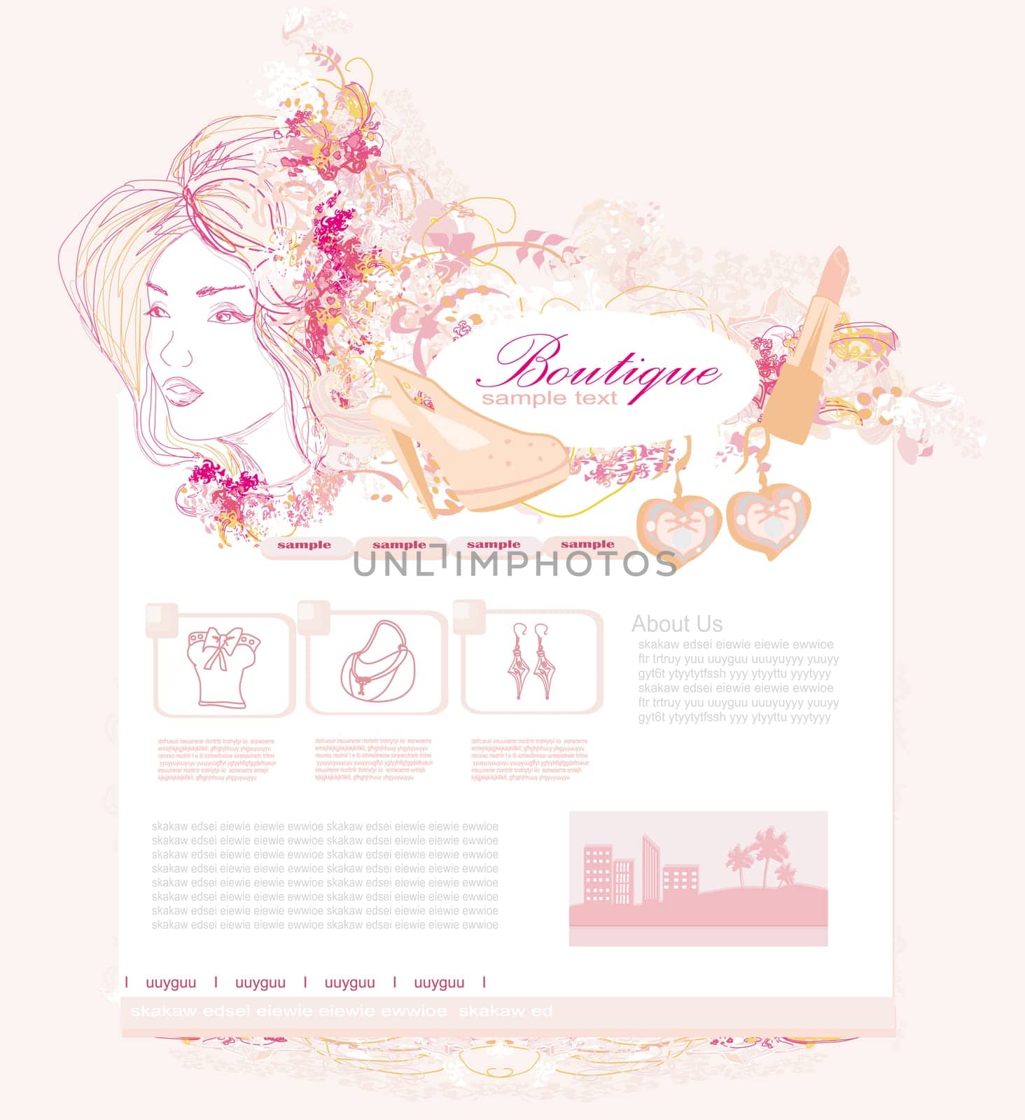 Fashion shopping Website template