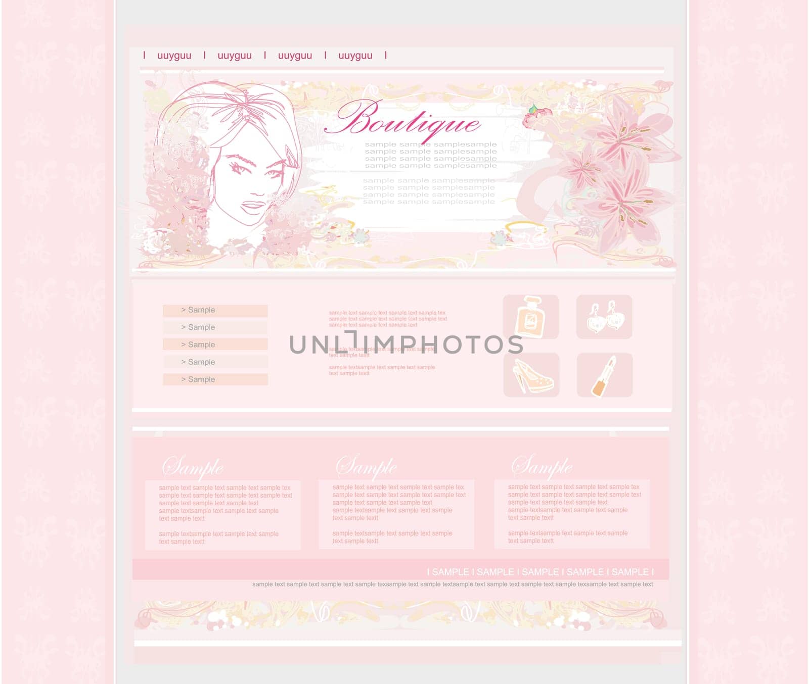 Fashion shopping Website template